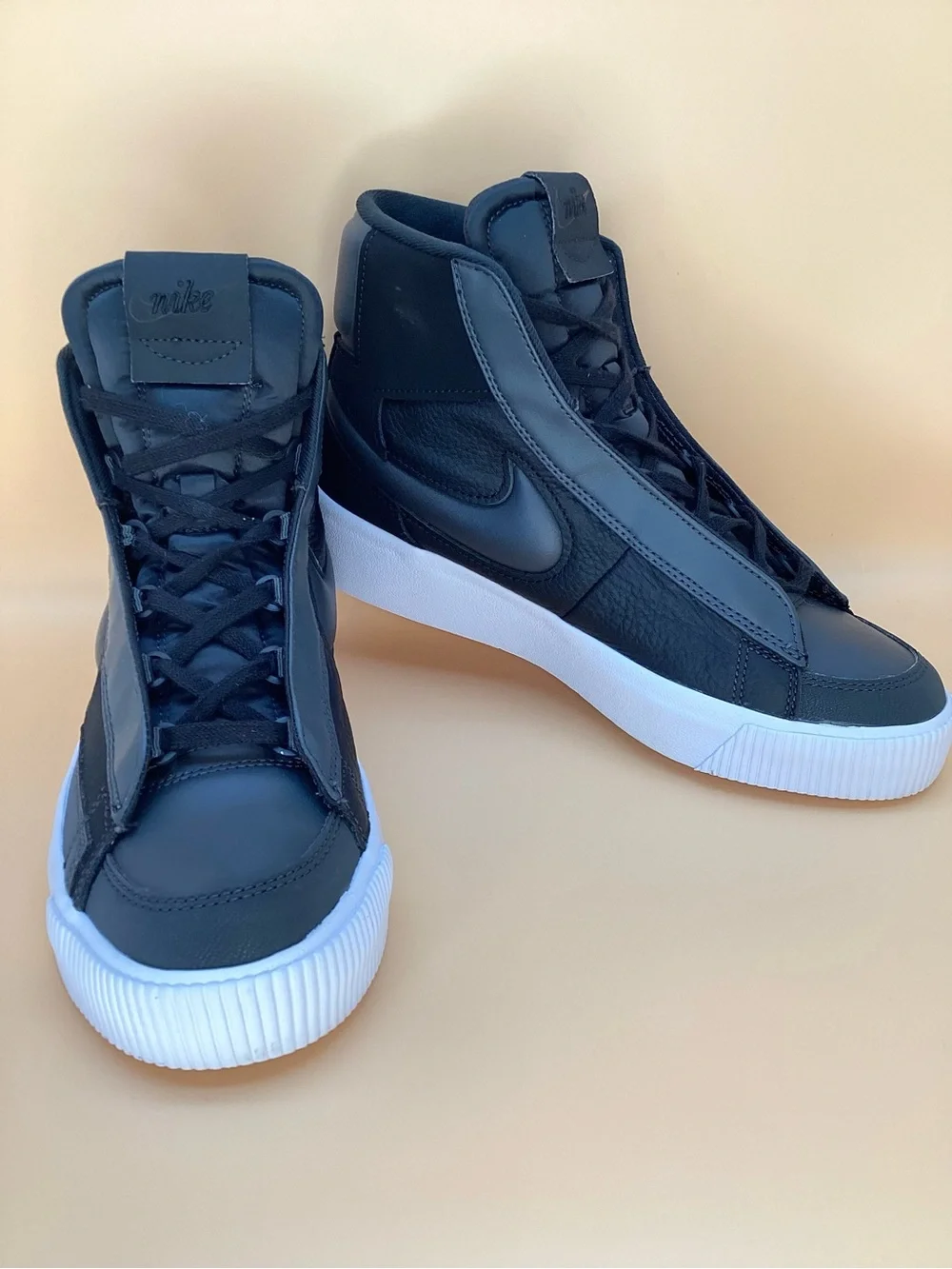 Like New Nike Black Leather Blazer Victory Sneakers. Excellent condition! Size 8